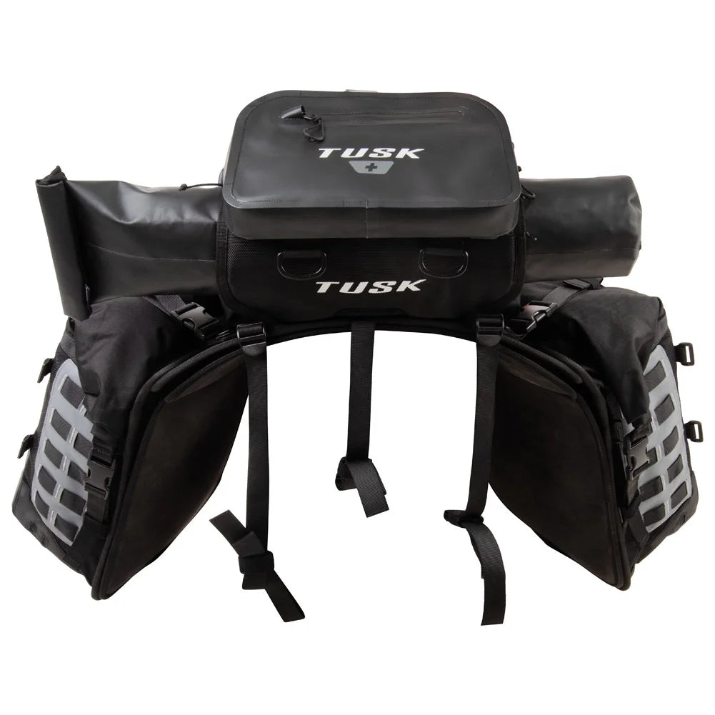 Rackless Luggage System with Small Dry Duffel Tail Bag Standard Heat Shield J222547