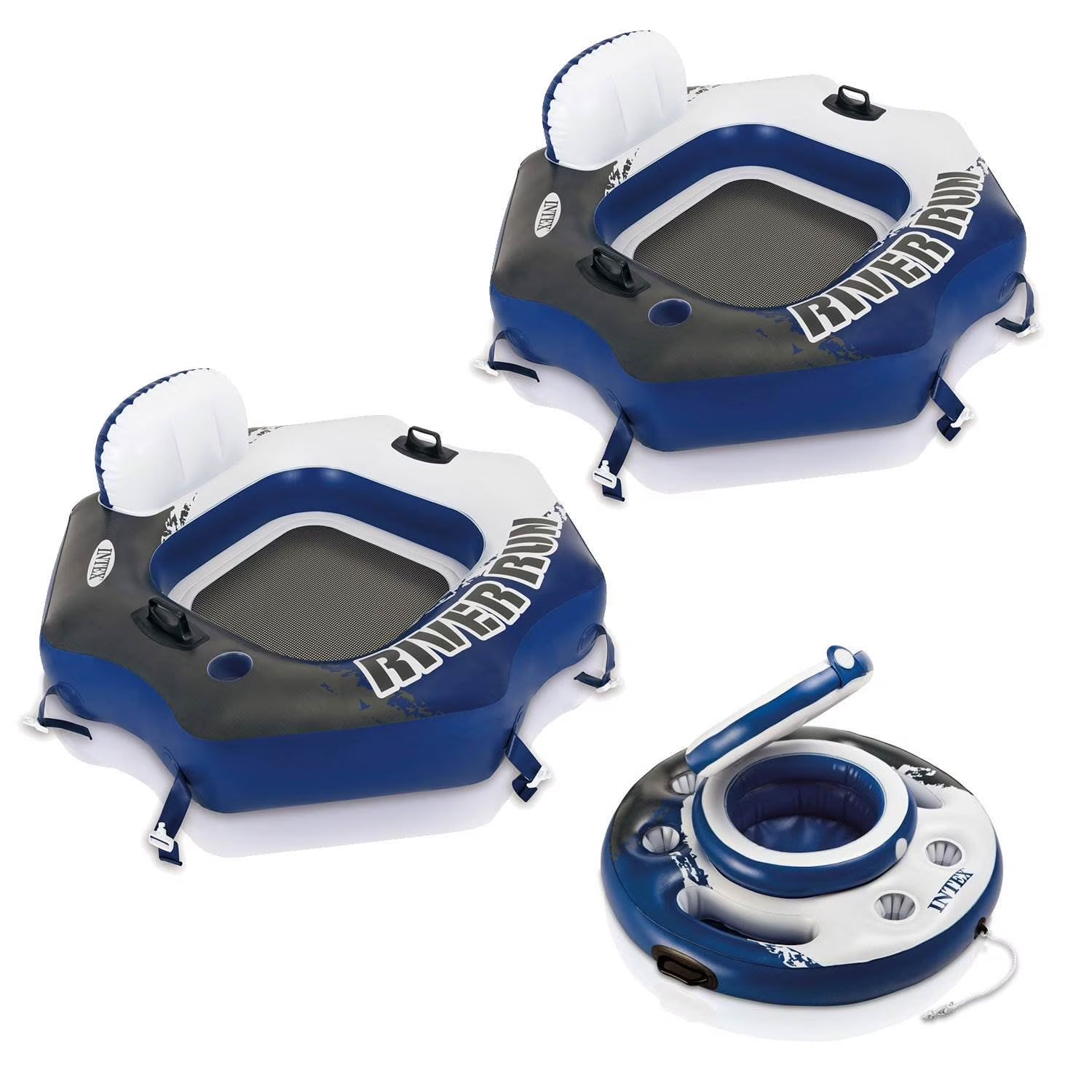 Inflatable Water Tube (2 Pack) and Inflatable Beverage Cooler R1685