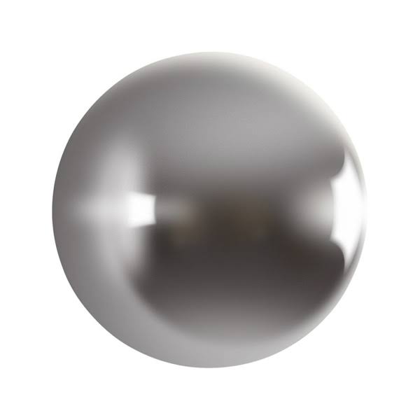 Polished Aluminum Ball on The Wall V3147