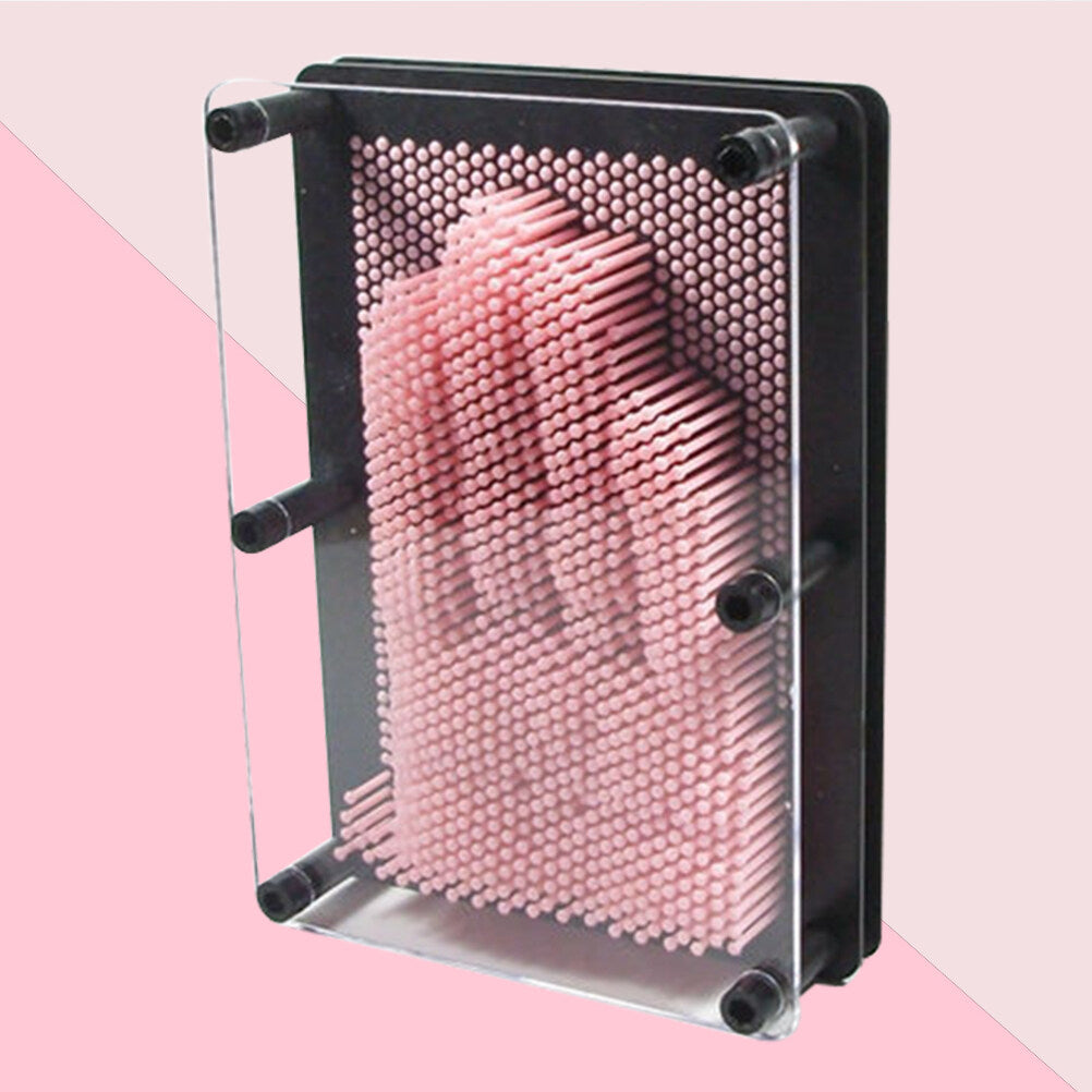 Medium Size Pink 3-Dimensional Pin Art Board Toy E8882