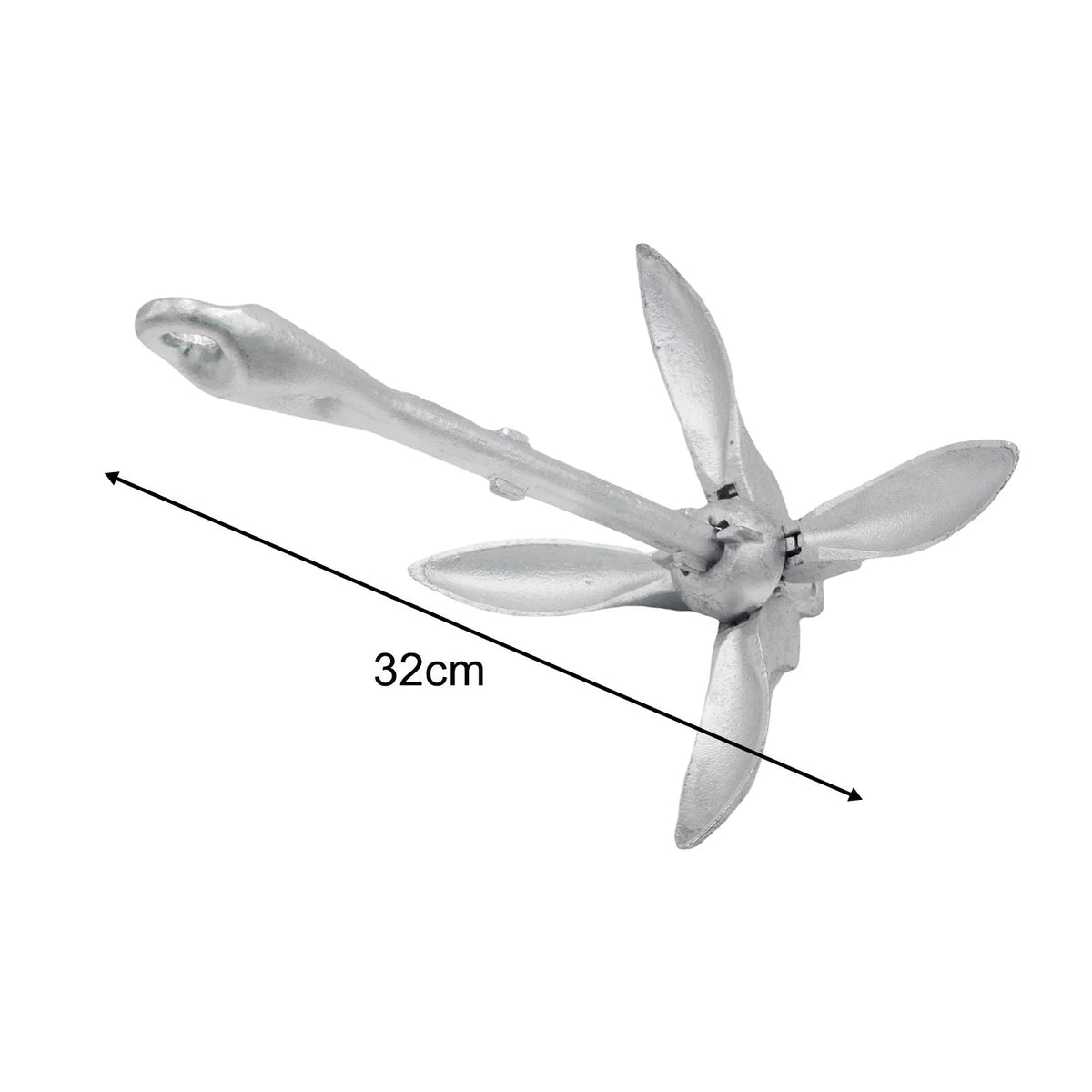 Carbon Steel Grapnel Boat Anchor 1.5KG T67858