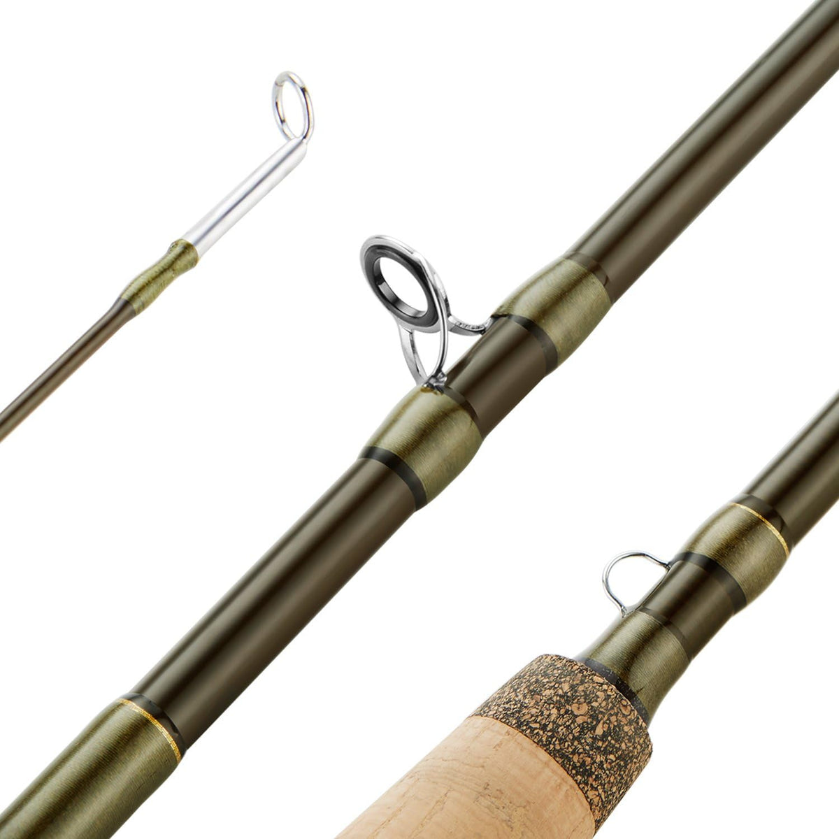 Fly Fishing Rod 4 Piece 9ft Graphite Carbon Fiber Rod Tube Y3174