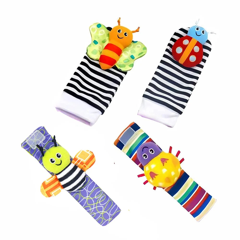 Baby Wrist Rattles and Foot Finders Socks I196788