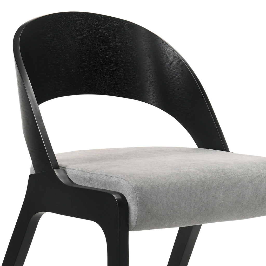 Fabric & Wood Accent Chairs, Set of 2 C6547