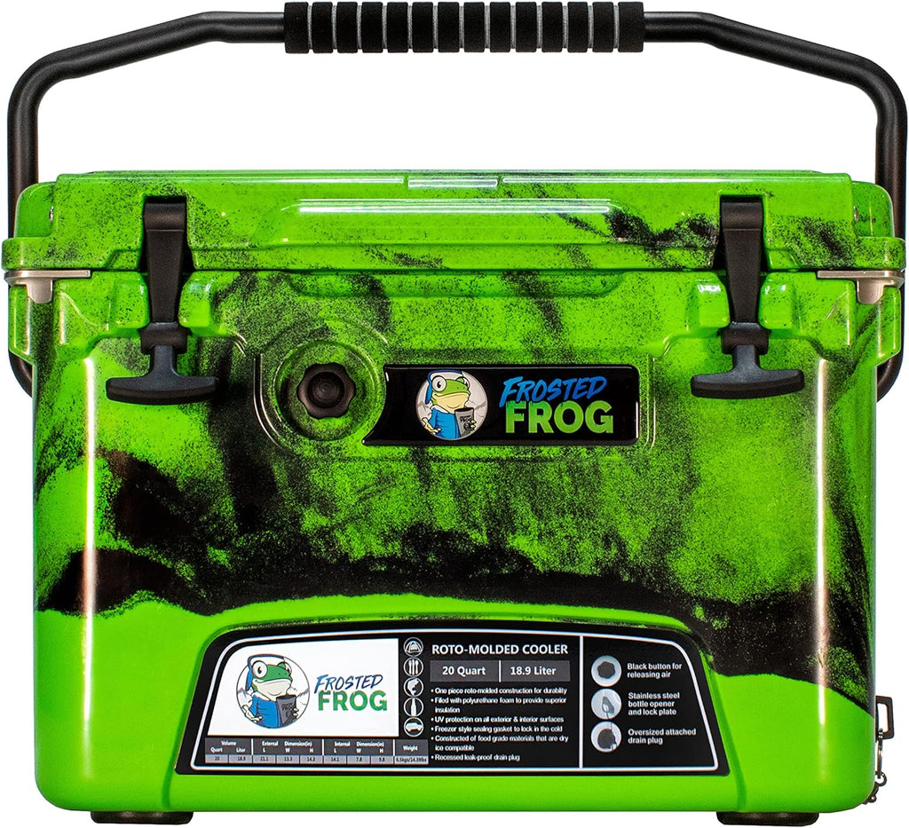Green and Black Camo 20 Quart Ice Chest Cooler I200447