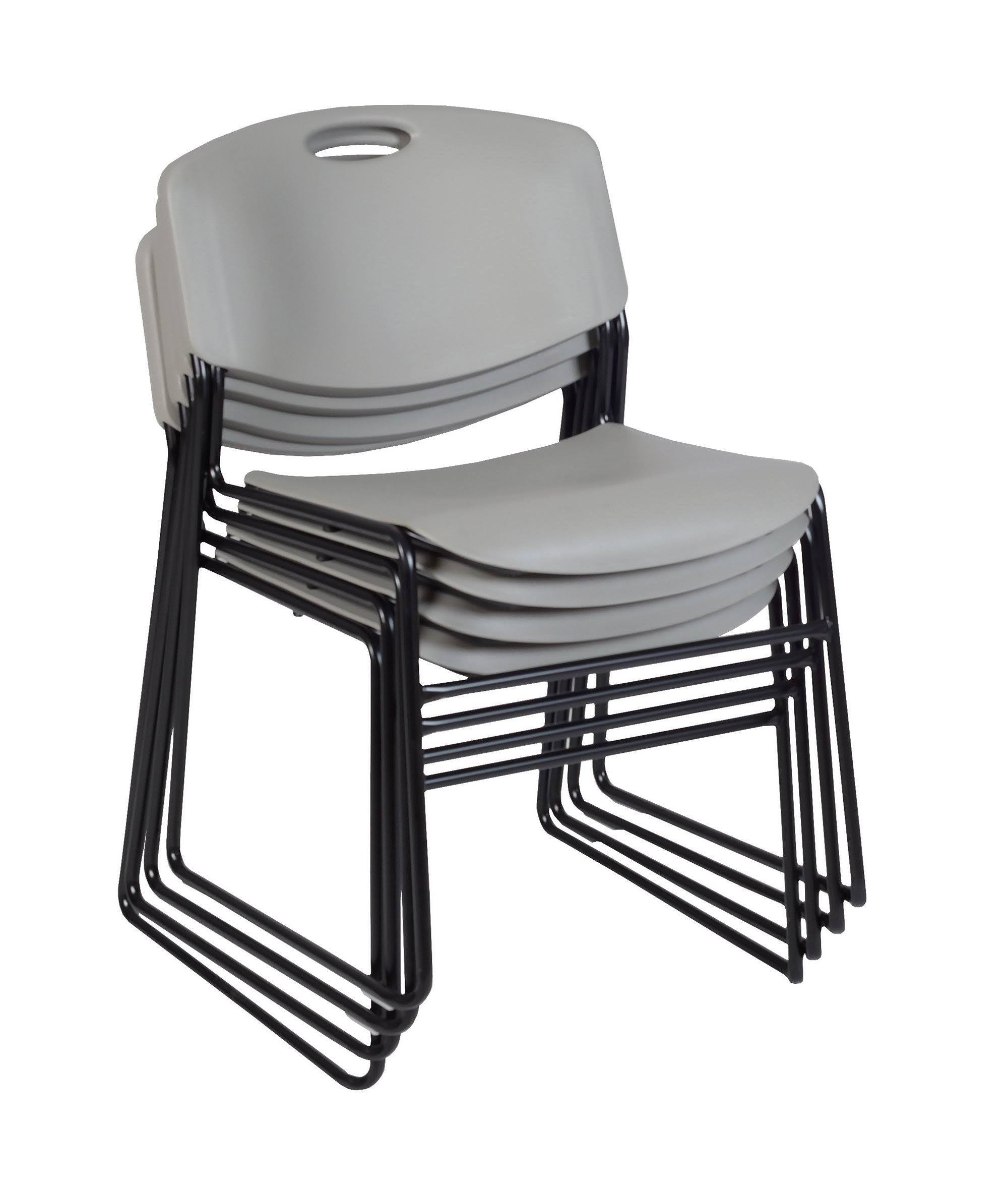 Maple Training Table with 2 Grey Stack Chairs F977