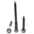 3/8x22-7 x 1x22 Hex Lag Screw Low Carbon Steel Plain Finish L65808