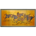 36x22 Riders in The Storm on Gold Leaf G24950