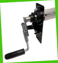 Manual Hand Crank Cab Level Truck & Trailer Tarp Roller Kit with PVC Mesh Tarp (6'6" x 14') R502