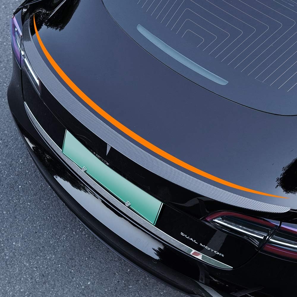 Matte Carbon Fiber Pattern Rear Spoiler Kit for Tesla Model 3 P248692
