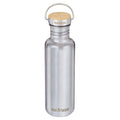 27 Oz Mirrored Stainless Steel Water Bottle with Bamboo Cap U613