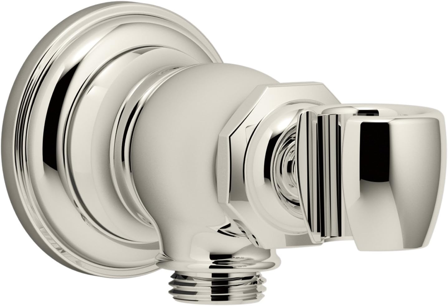 Vibrant Brushed Bronze Wall-mount Handshower Holder and Supply Elbow Q1751