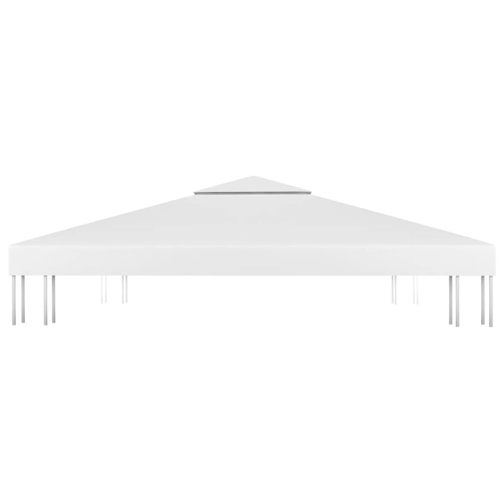 White 9.8'x9.8' 2-tier Canopy Patio Shelter M438988