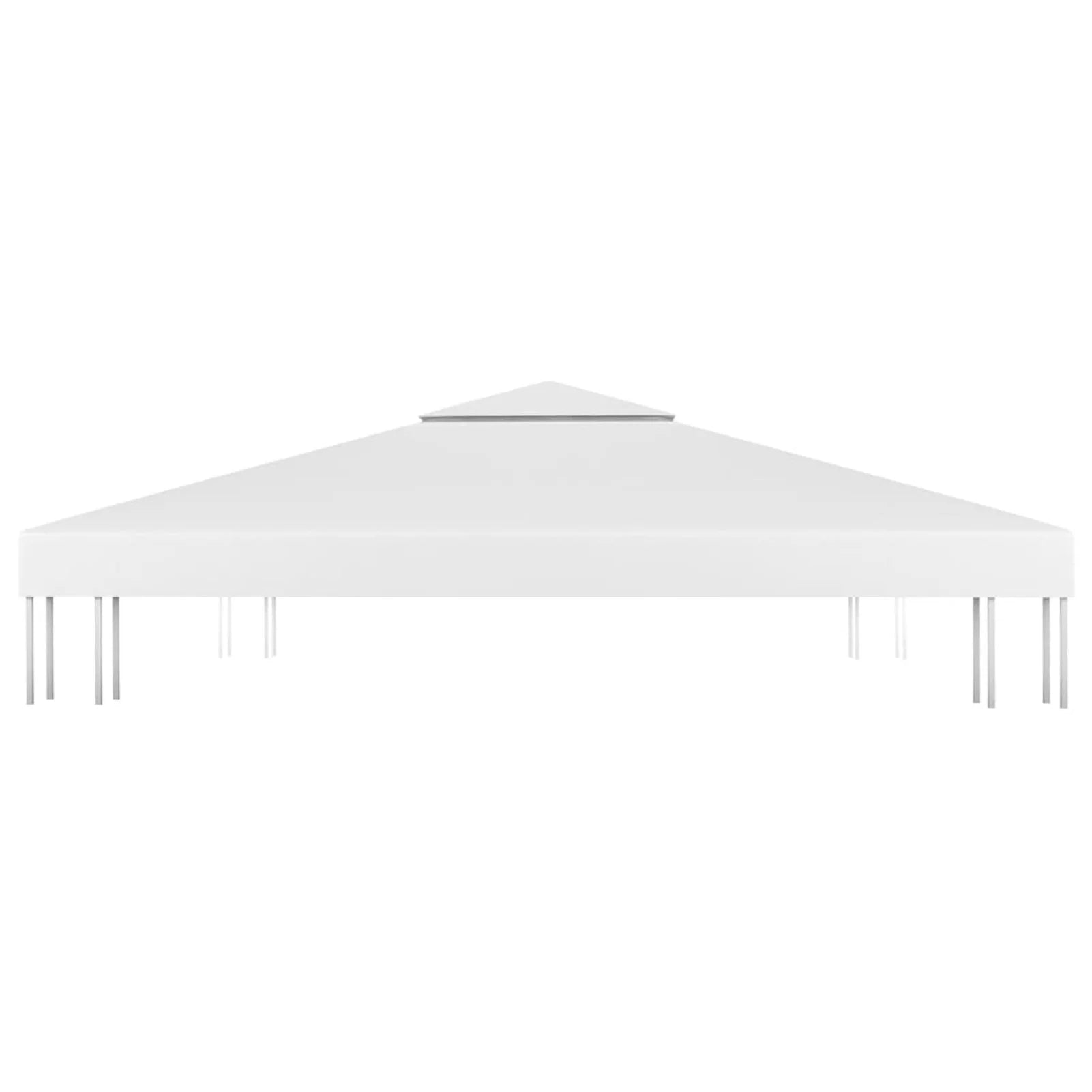White 9.8'x9.8' 2-tier Canopy Patio Shelter M438988