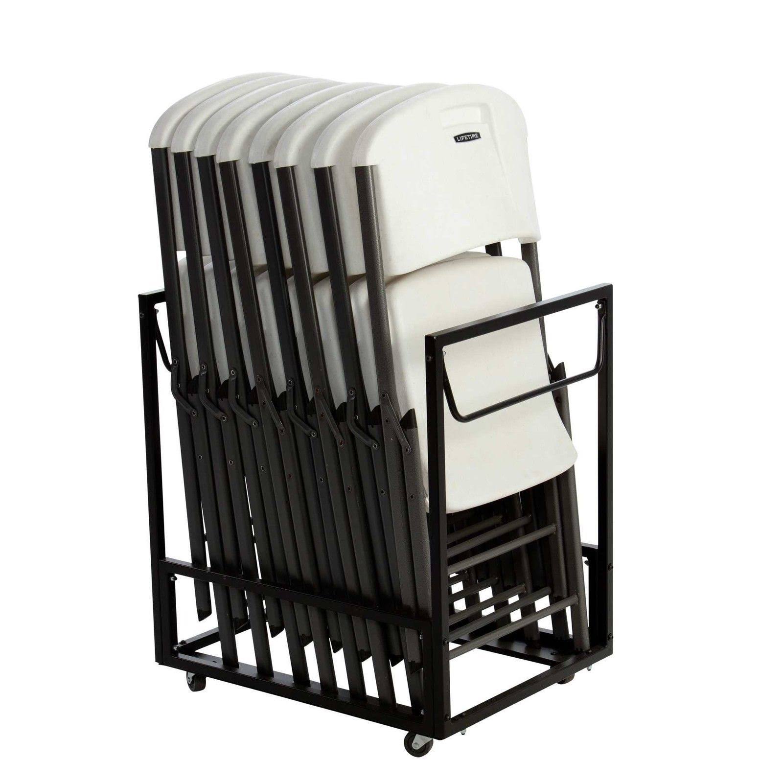 Black Rolling Chair Cart U6436