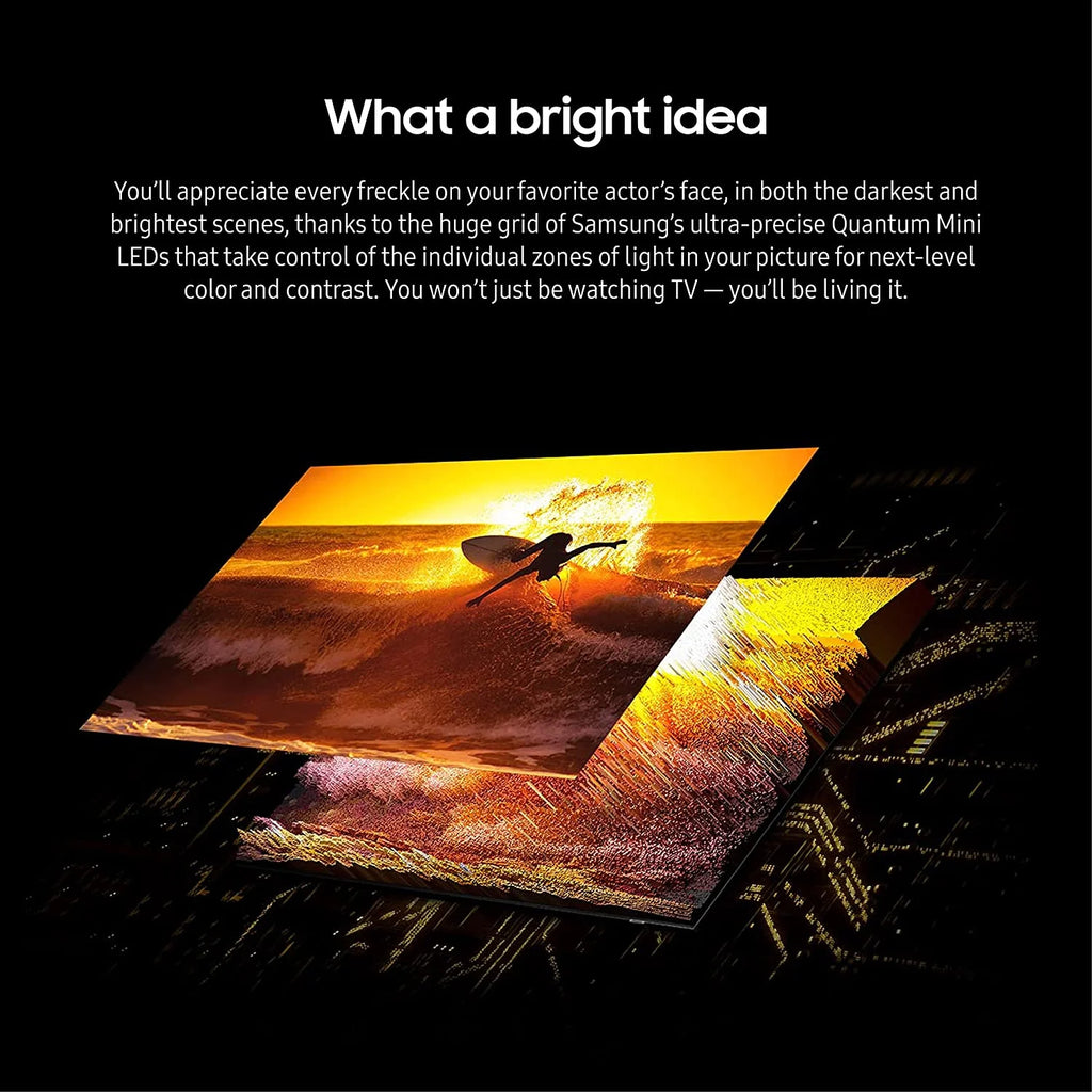 43 Inch Neo QLED Smart TV with 4K Upscaling and 3.1.2ch Soundbar with Subwoofer with Dolby Atmos O395