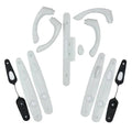 White Hinged Door Hardware Set O539620
