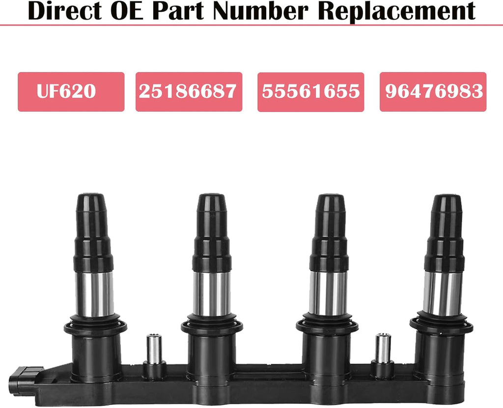 Ignition Coil Pack for Chevy Cruze Sonic Aveo Pontiac G3 2011-2018 1.6L 1.8L L4 Pack of 2 M964