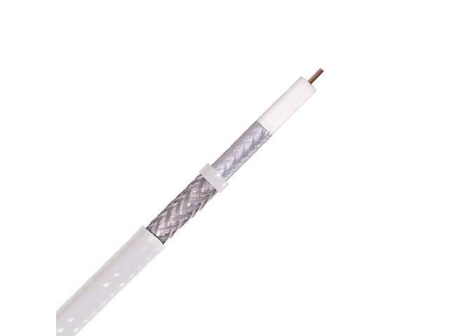 RG6 Coaxial Cable Dual Shield 18 AWG White D64167