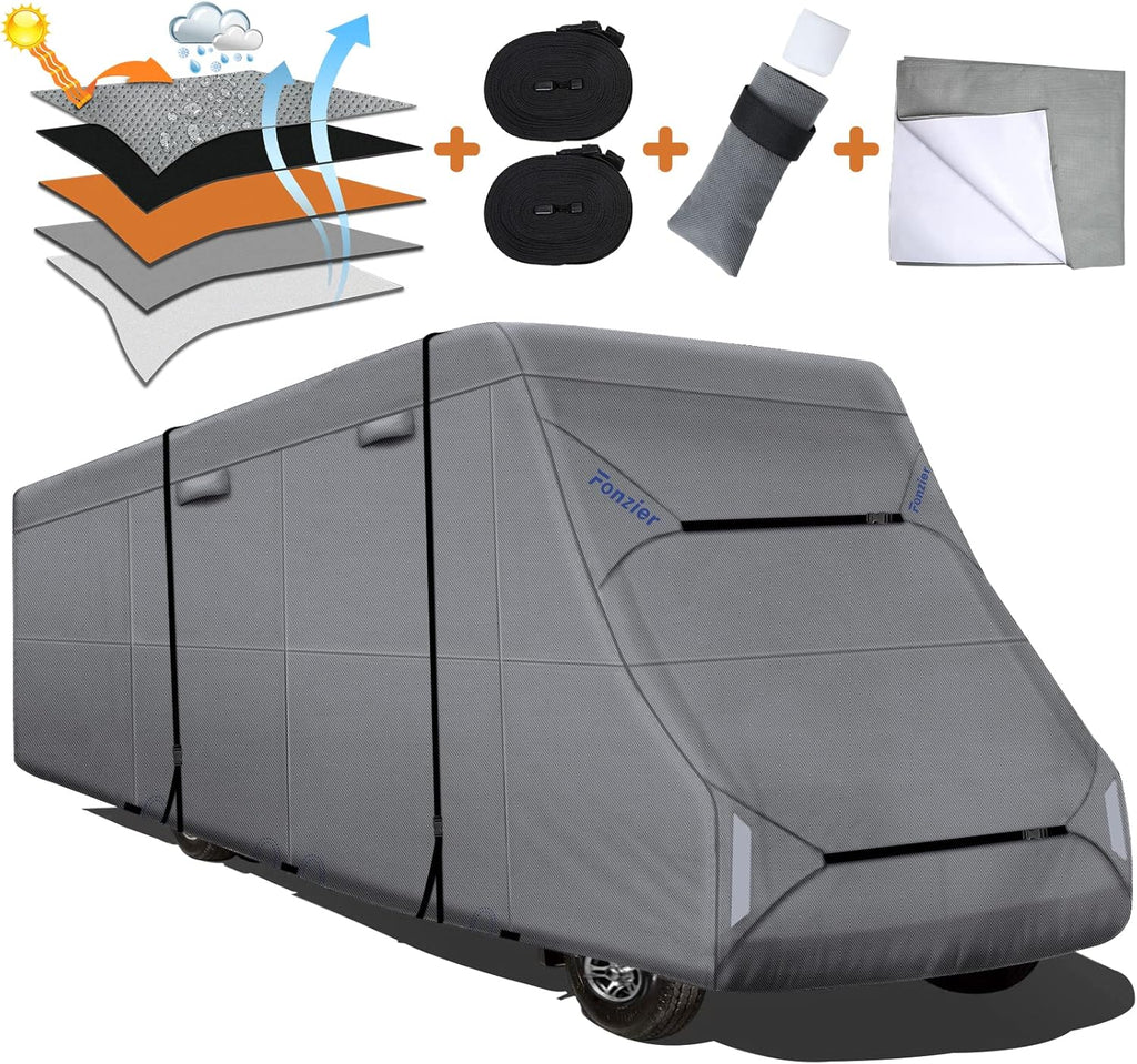 RV Cover for 26’-29’ Motorhome, Anti-UV Rip-Stop G2096