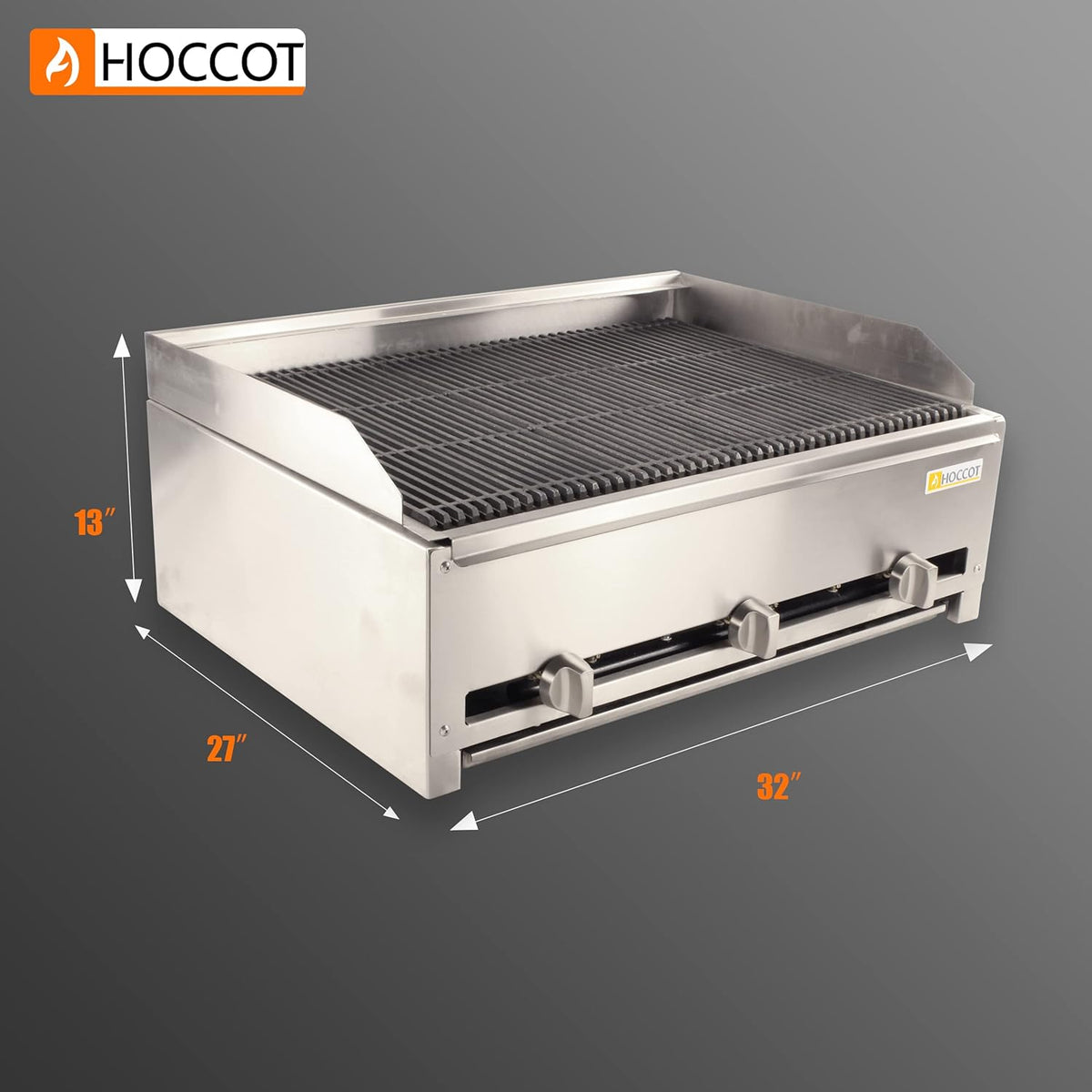 32" Stainless Steel Commercial Gas Char-Broiler G226