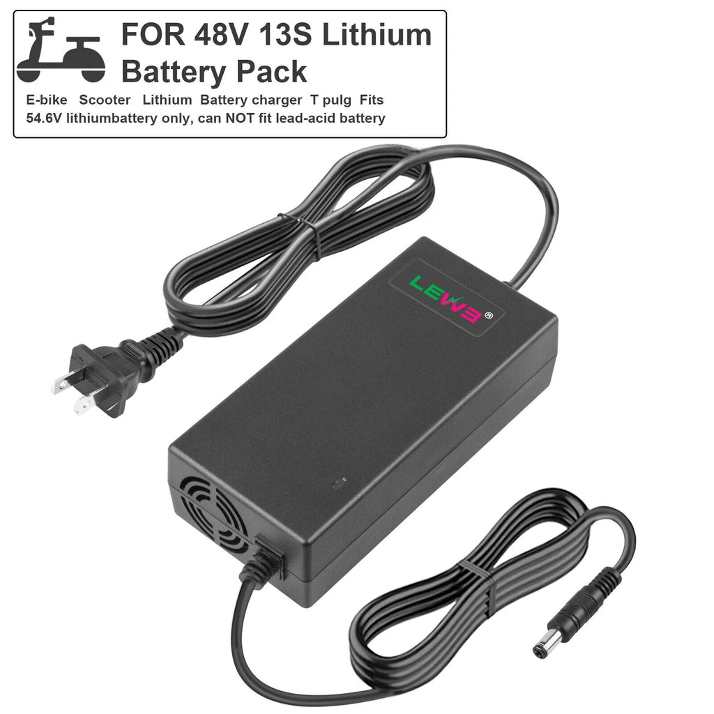 54.6V 2A Charger for 48V E-bike Li-ion Battery O3192