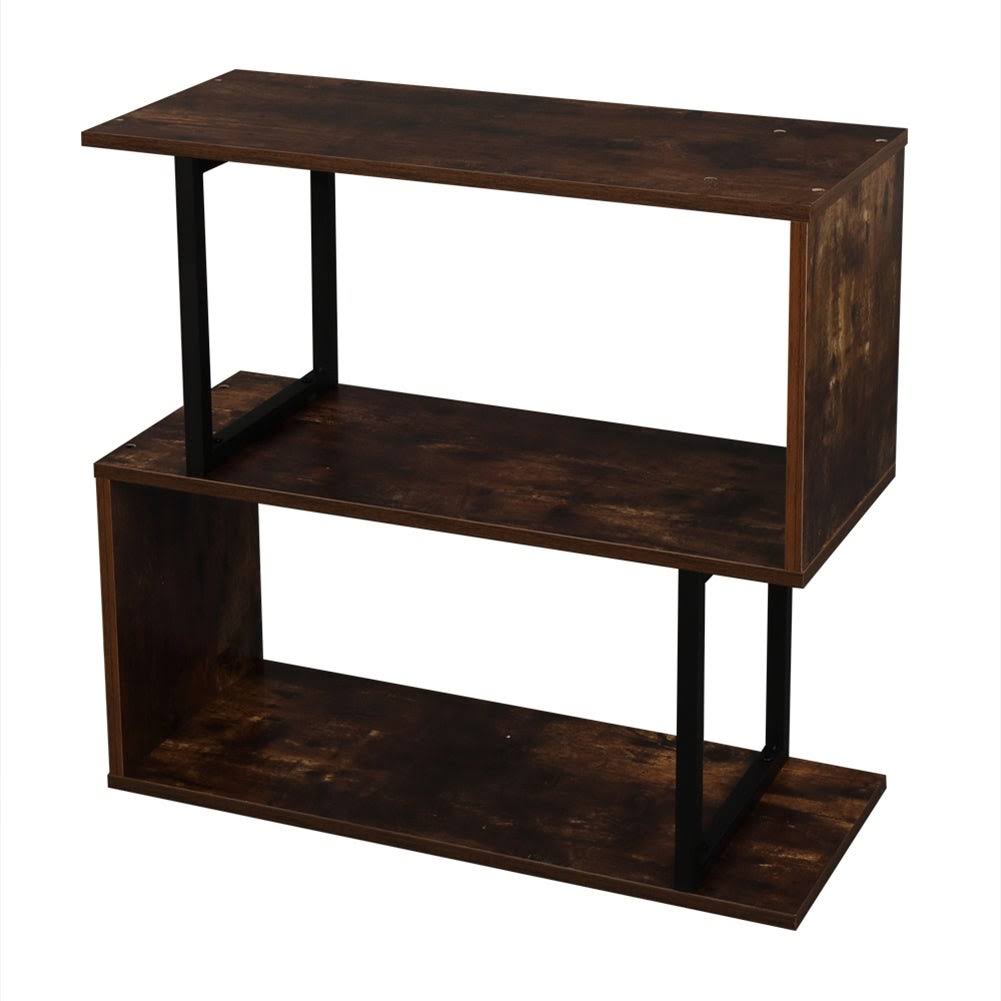 Metal Frame 4-Tier Bookcase Storage Shelf O9619