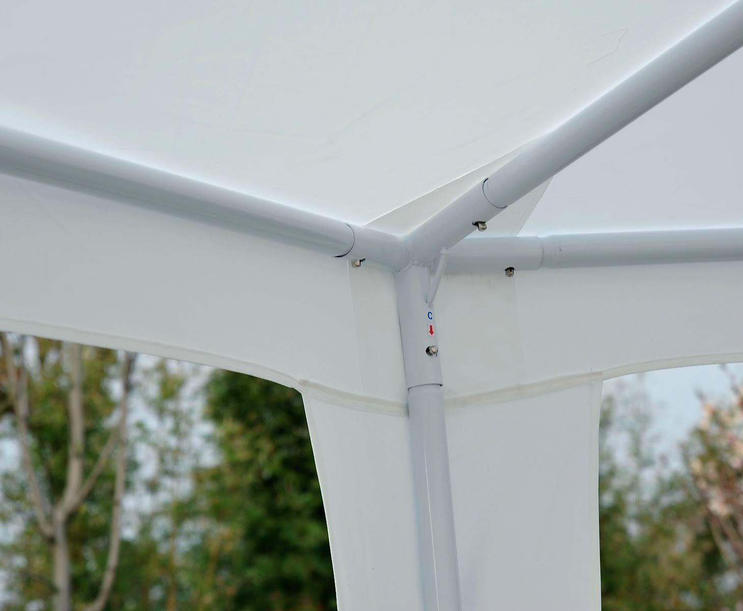 White 10-Wall Gazebo Canopy Tent I95738
