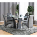 Black Faux Leather Arched Dining Chair (Set of 2) Y341342