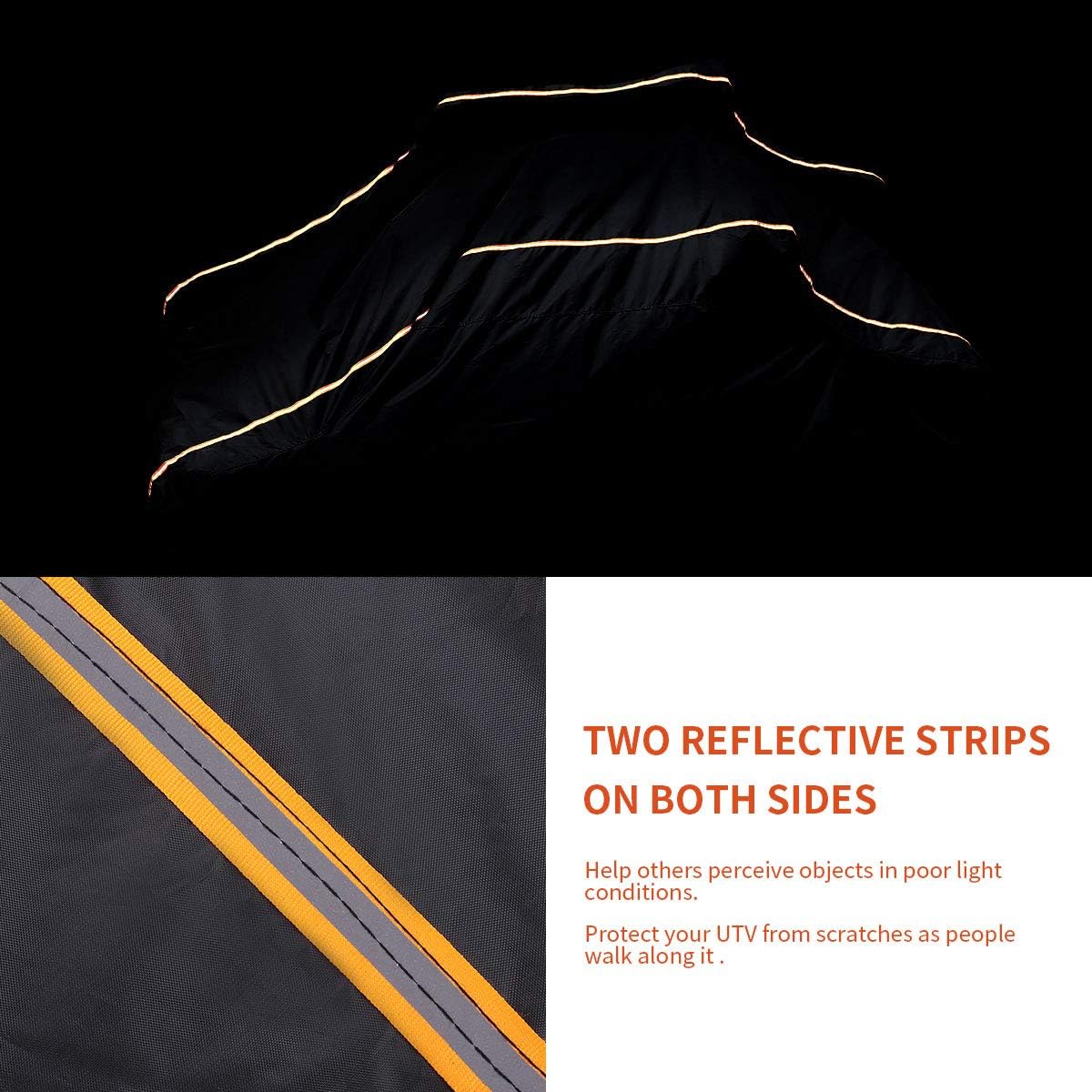 Waterproof UTV Covers Pack of 2 with Reflective Strip I154
