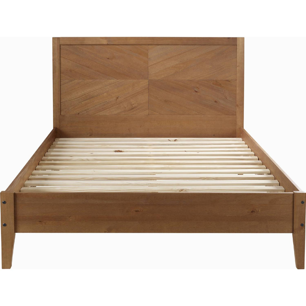 Caramel Solid Wood Queen Bed Z70256