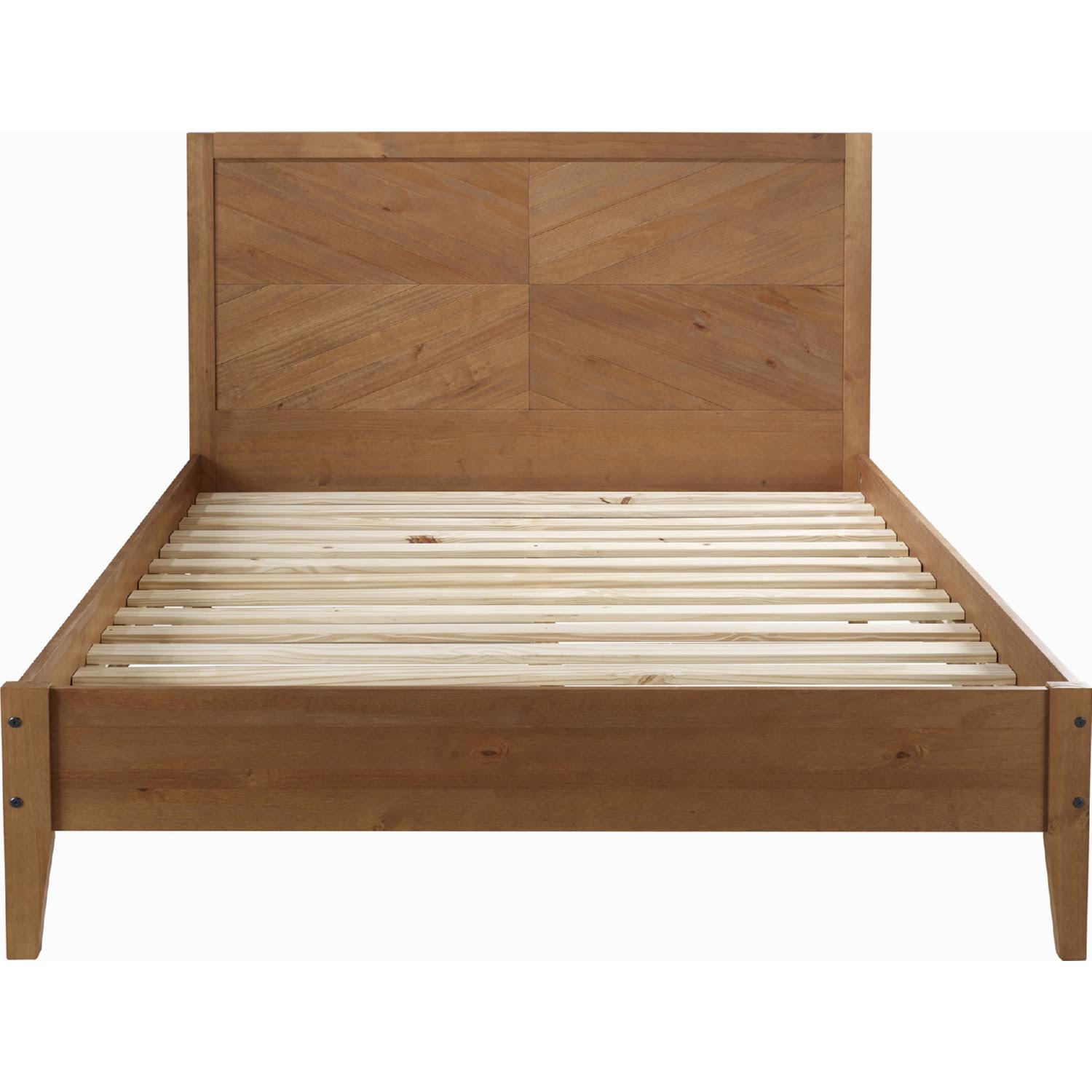 Caramel Solid Wood Queen Bed Z70256