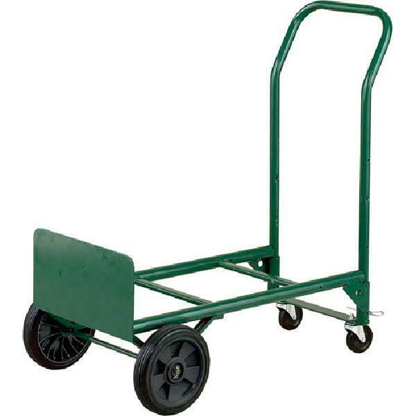 2-in-1 Convertible Steel Hand Truck Dolly with Swivel Casters Q66147