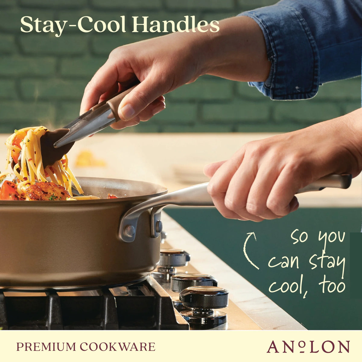 10 Piece Hard Anodized Nonstick Cookware Set P407208