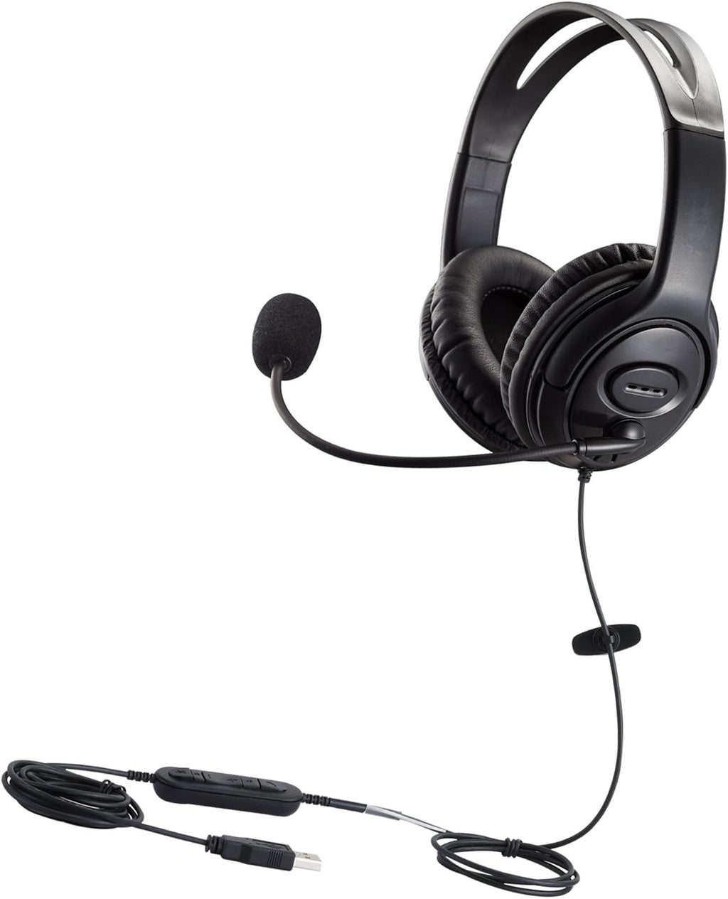USB Telephone Headset with Noise Cancelling Microphone Dual Ear J216703