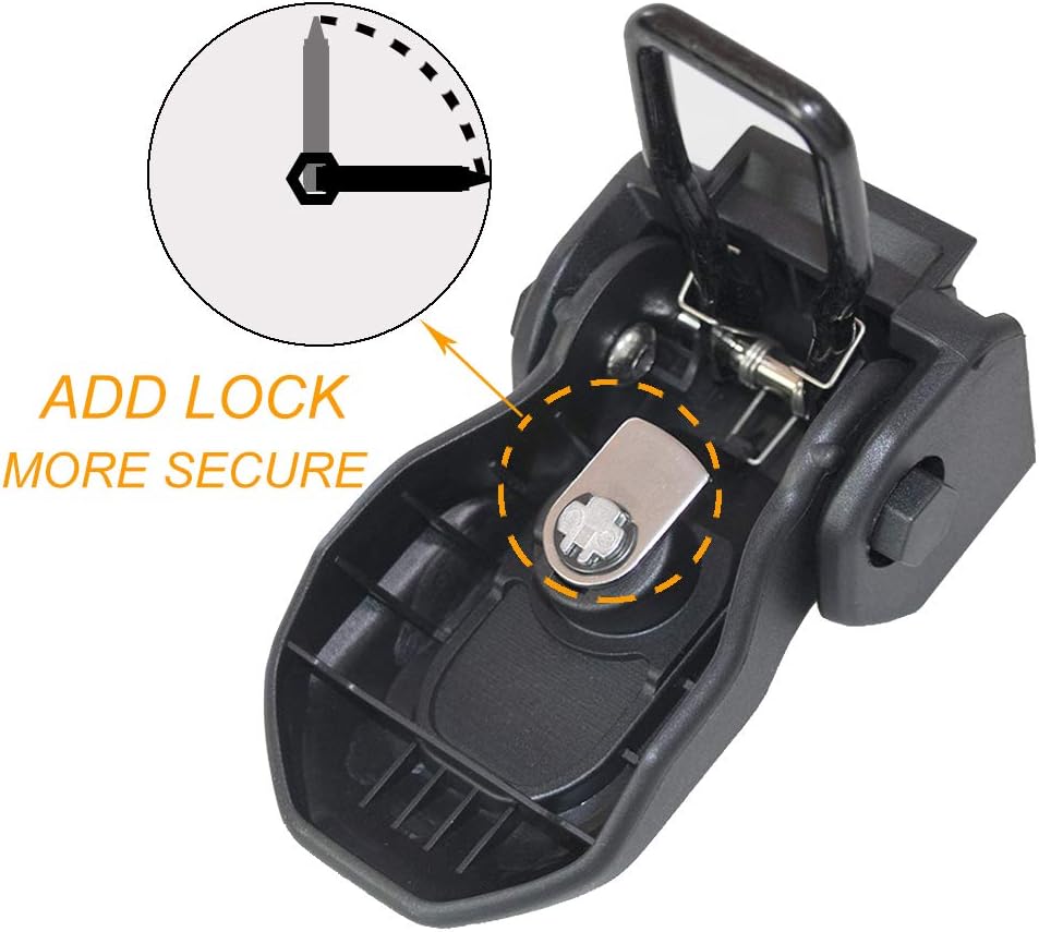 Black Locking Hood Latch Kit for Jeep Wrangler JL & Gladiator JT, 1 Pair W741848