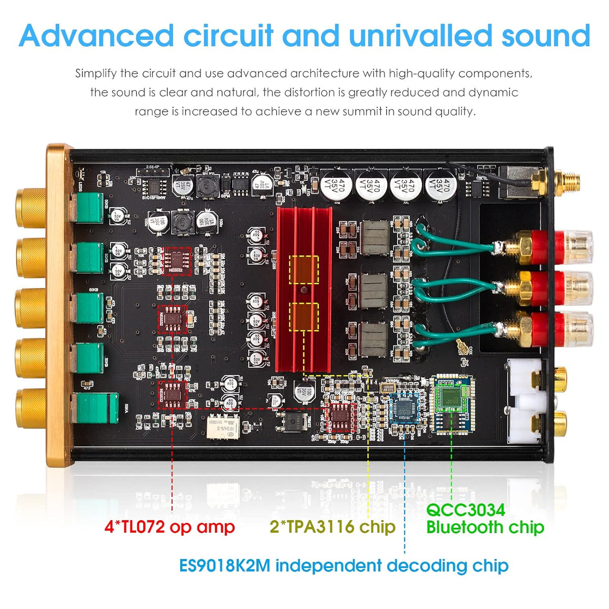 2.1 Channel Bluetooth Digital Amplifier J5514