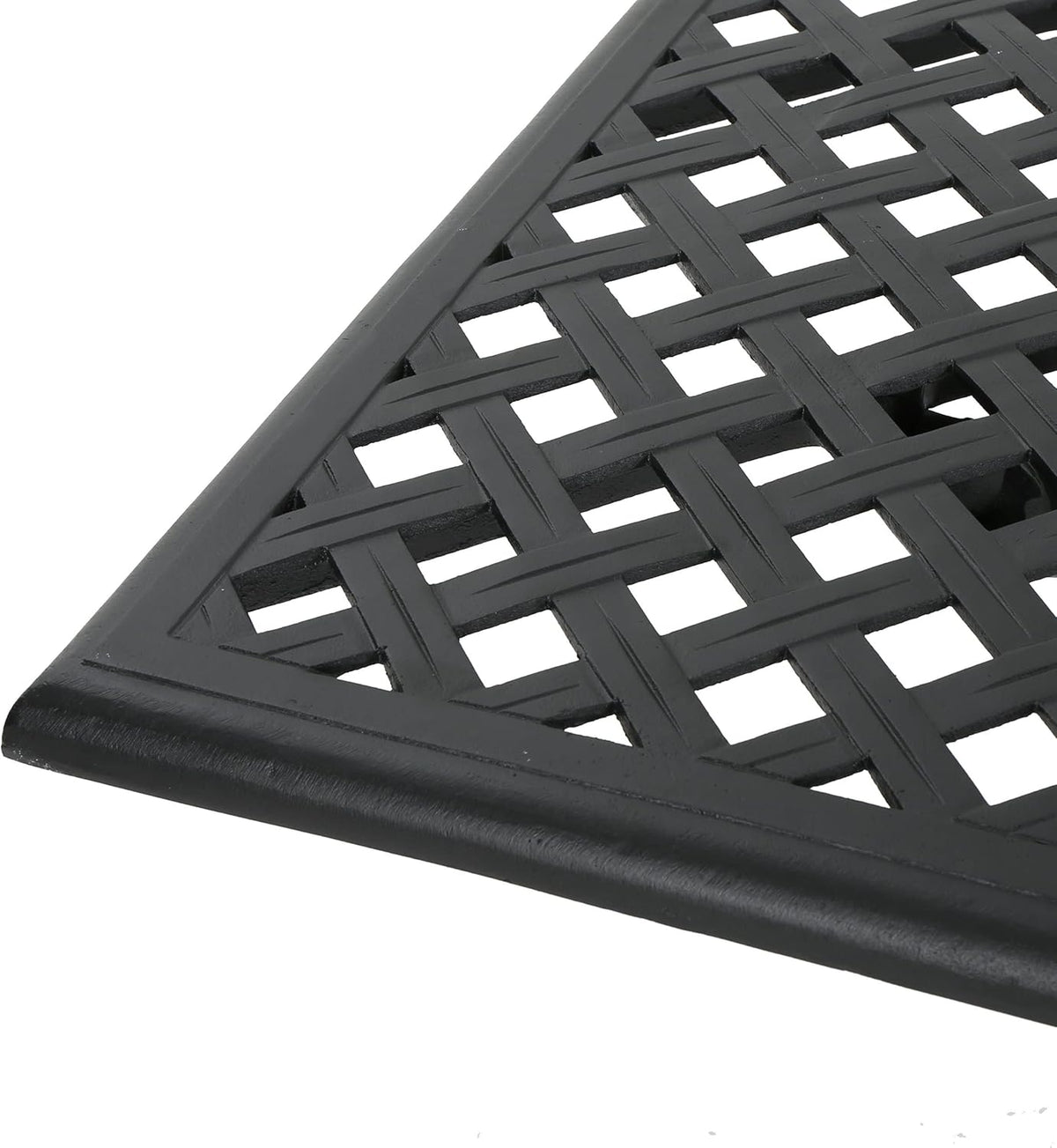 Black Sand Cast Aluminum Rectangle Table V863