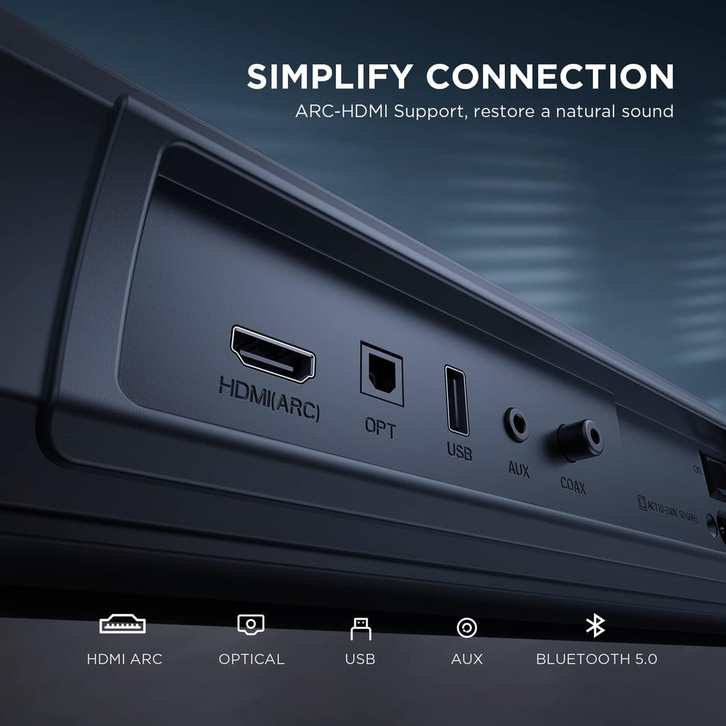 240W 2.1 Sound Bar with 6.5'' Wireless Subwoofer G91410