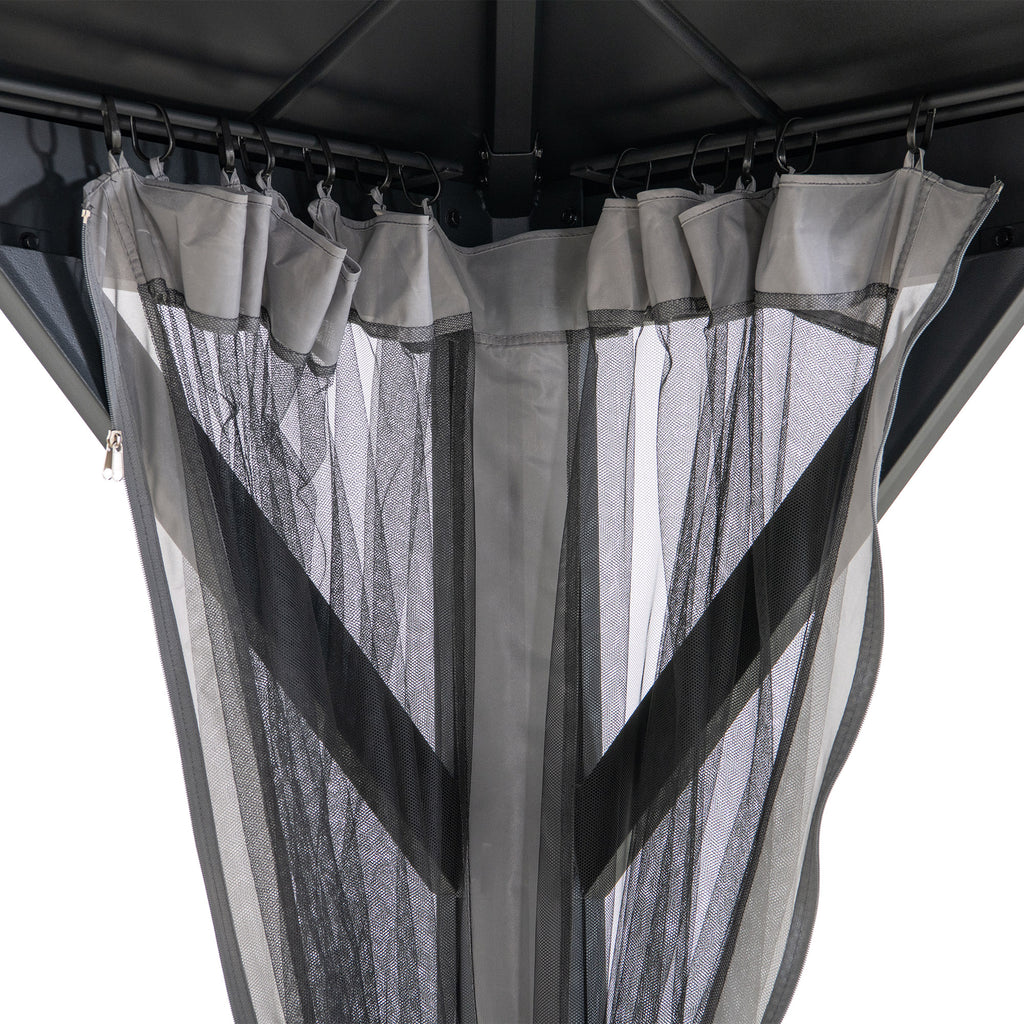 Solar Powered Hardtop Gazebo M6453