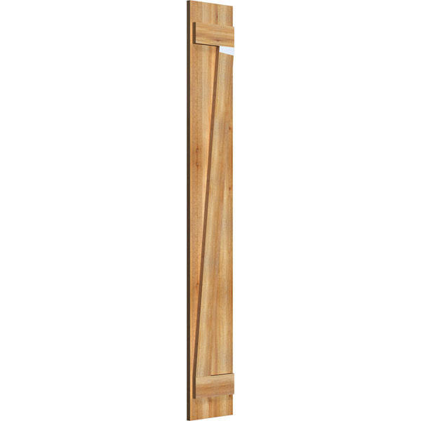 Rough Sawn Western Red Cedar Board-n-Batten Shutters with Z-Bar N7360