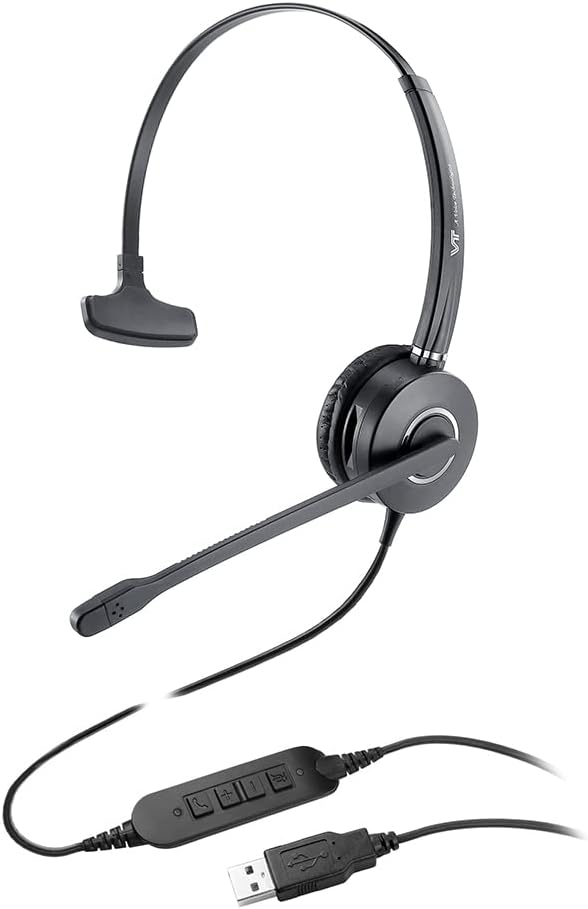 Pack of 2 USB Mono Computer-Headset with Noise Cancelling Mic H785882