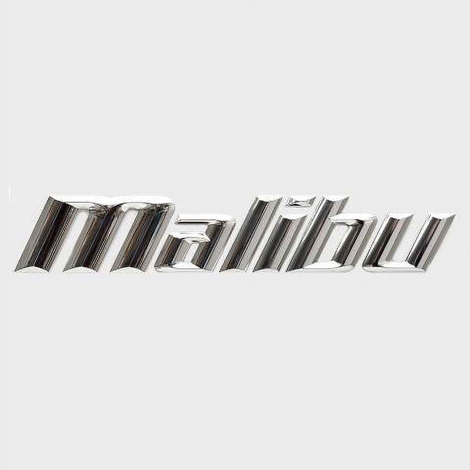 13 3/4 Inch Silver Hard Plastic Raised Decal E66396