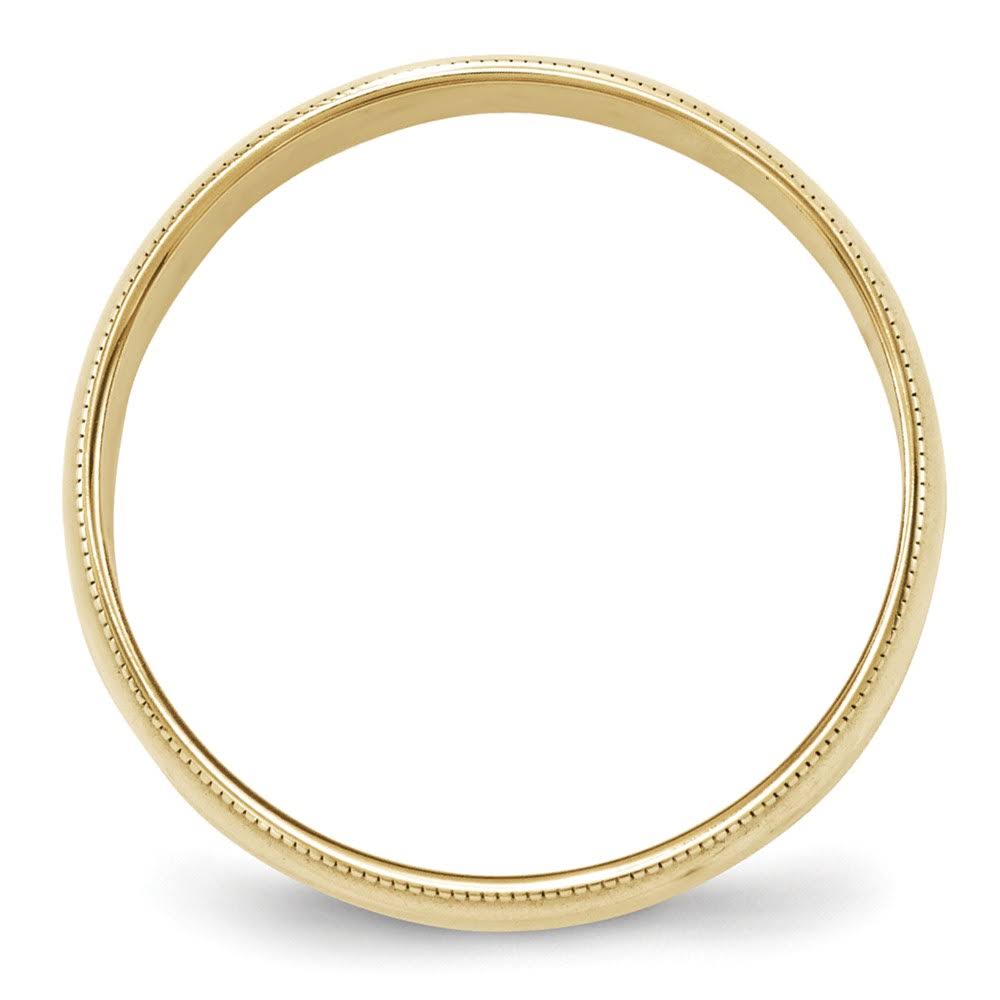 10K Yellow Gold 6mm Half Round Band X166142
