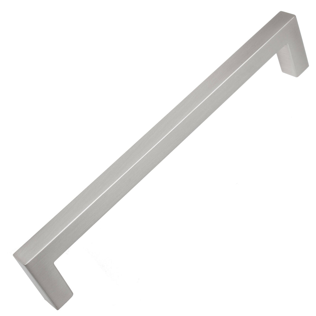 6.25-Inch Solid Square Cabinet Bar Pull Handle Satin Nickel - Pack of 25 A2221
