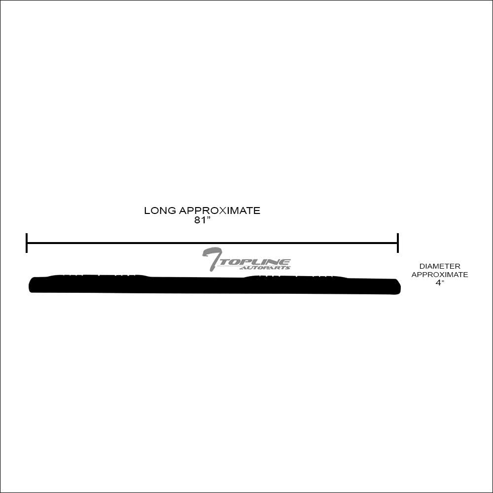 4" Oval Polished Stainless Steel Side Step Nerf Bars Running Boards Y565