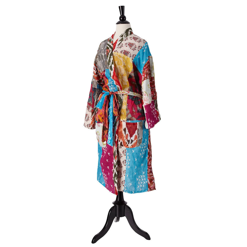Repurposed Cotton Sari Robe Q1242