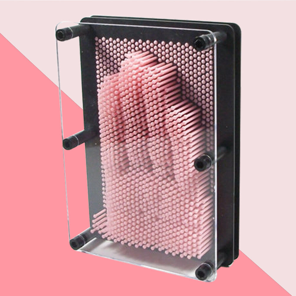 Medium Size Pink 3-Dimensional Pin Art Board Toy E8882
