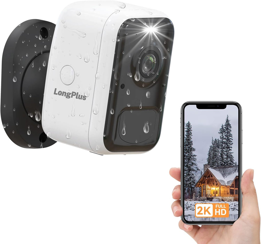2K Rechargeable Battery Powered WiFi Security Camera S167300