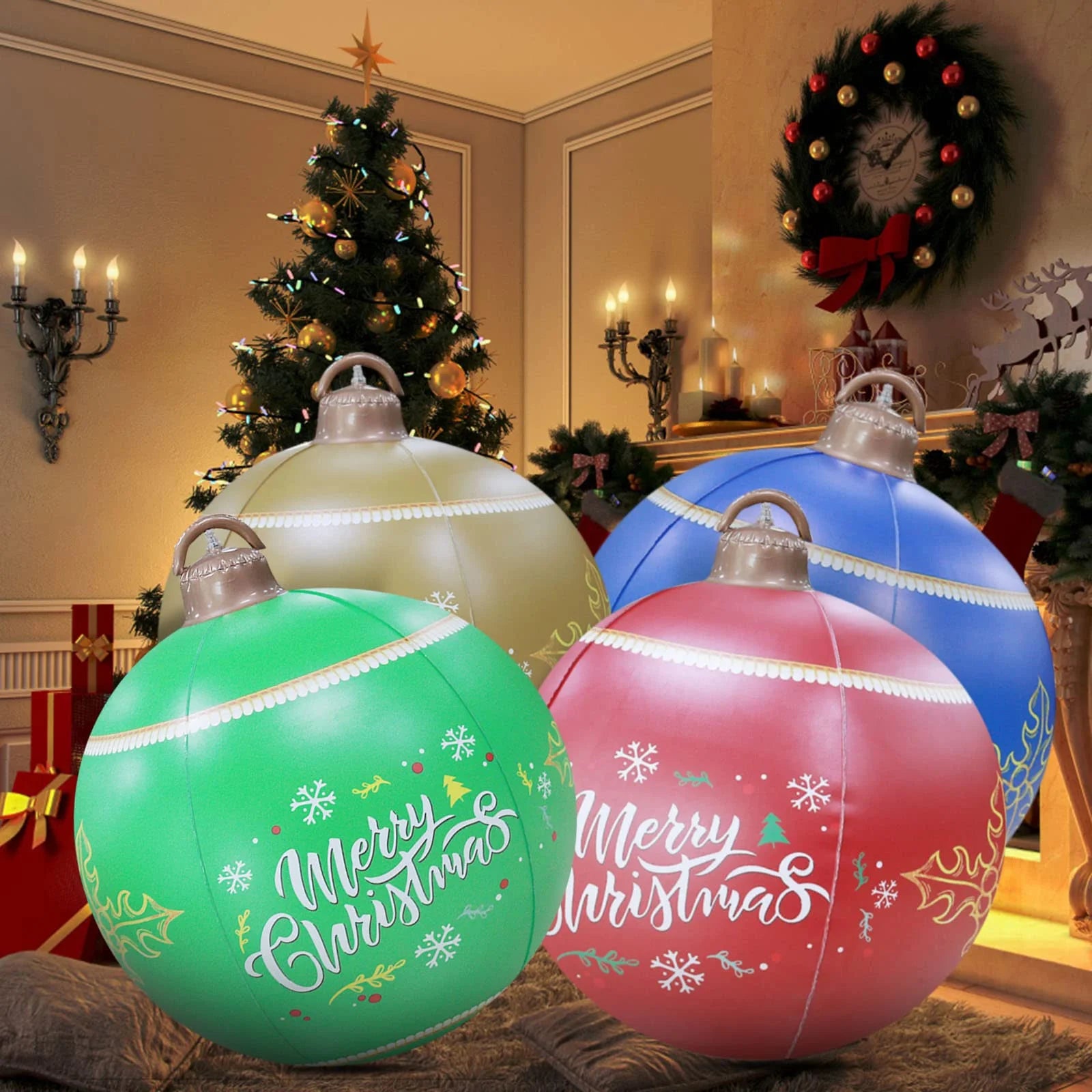 Christmas Inflatable Ball PVC Christmas Party Toy Q897257